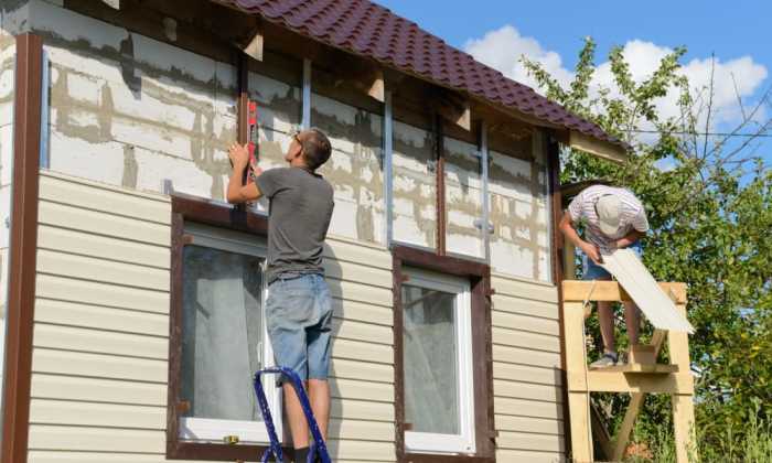 Install siding over stucco
