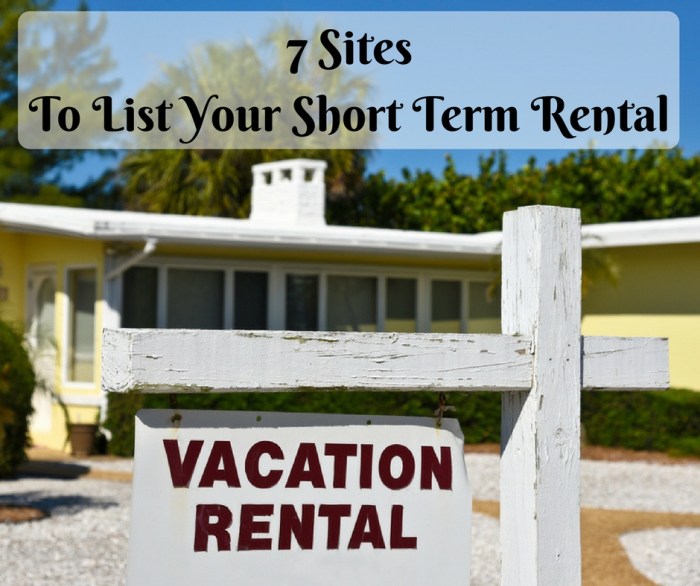 Best short term rental sites