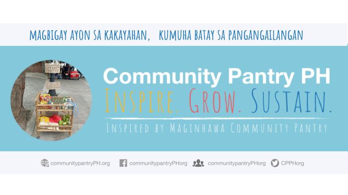 Pantry qc ana makeshift captured filipinos