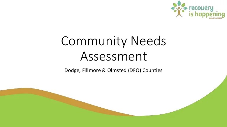 Community needs assessment