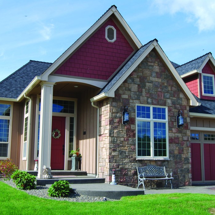 Natural wood exterior siding